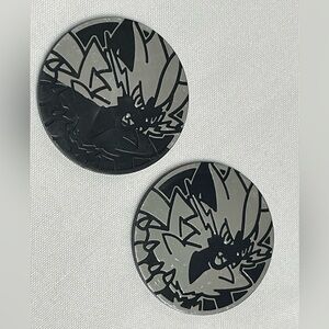 Pokemon (TCG) plastic coins Mythical Electric-type Pokémon Zeraora 1 MISPRINT